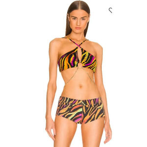 Dundas x Revolve Carmen Black Zebra Top